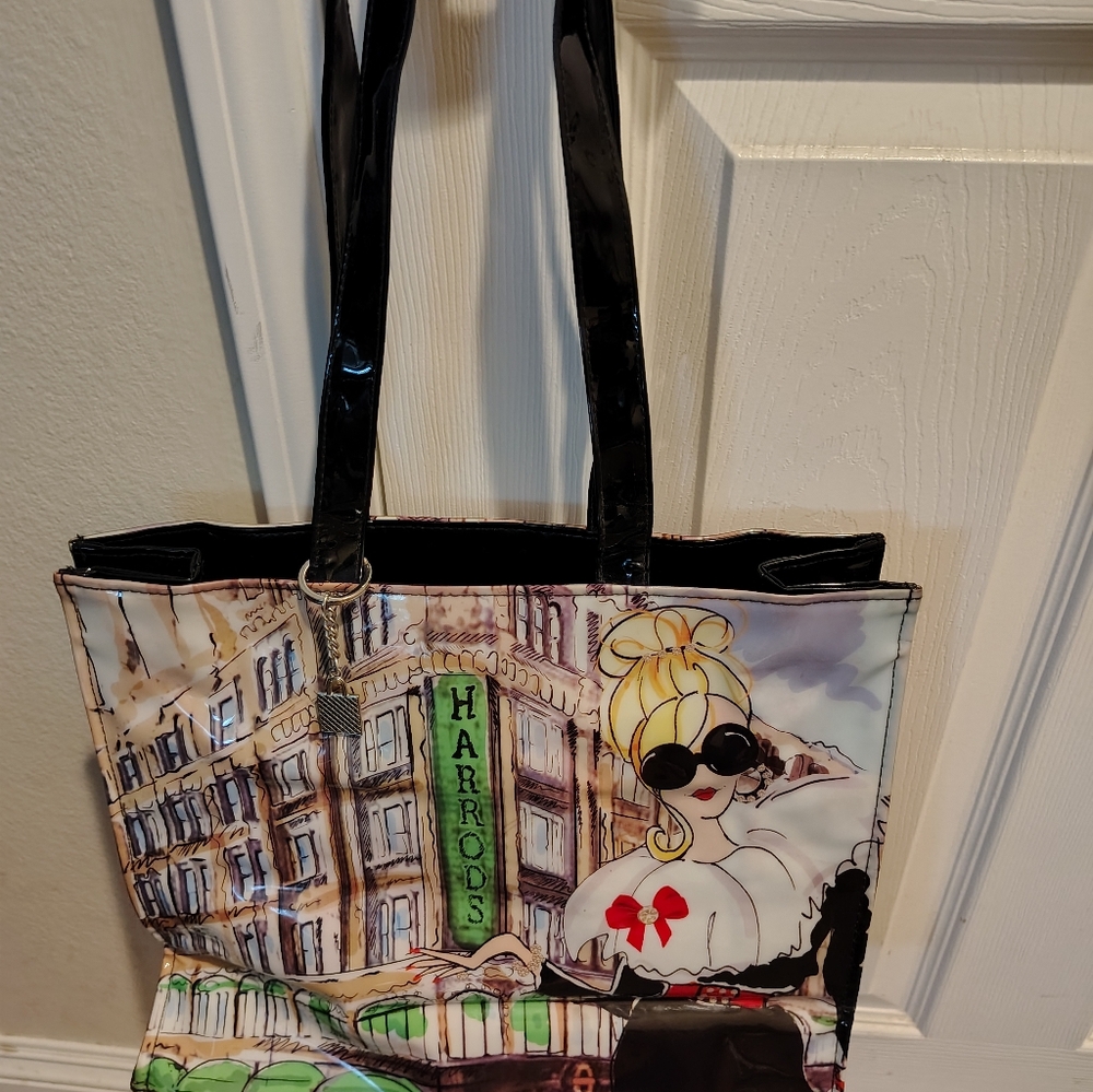 Harrods Tote Bag Purse - Picture 2 of 7
